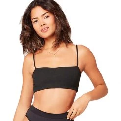 Brand new 👏 L Space 👙 Bikini Tops Rebel Ridin' High Ribbed 👙 Bikini Top Women's 🔥