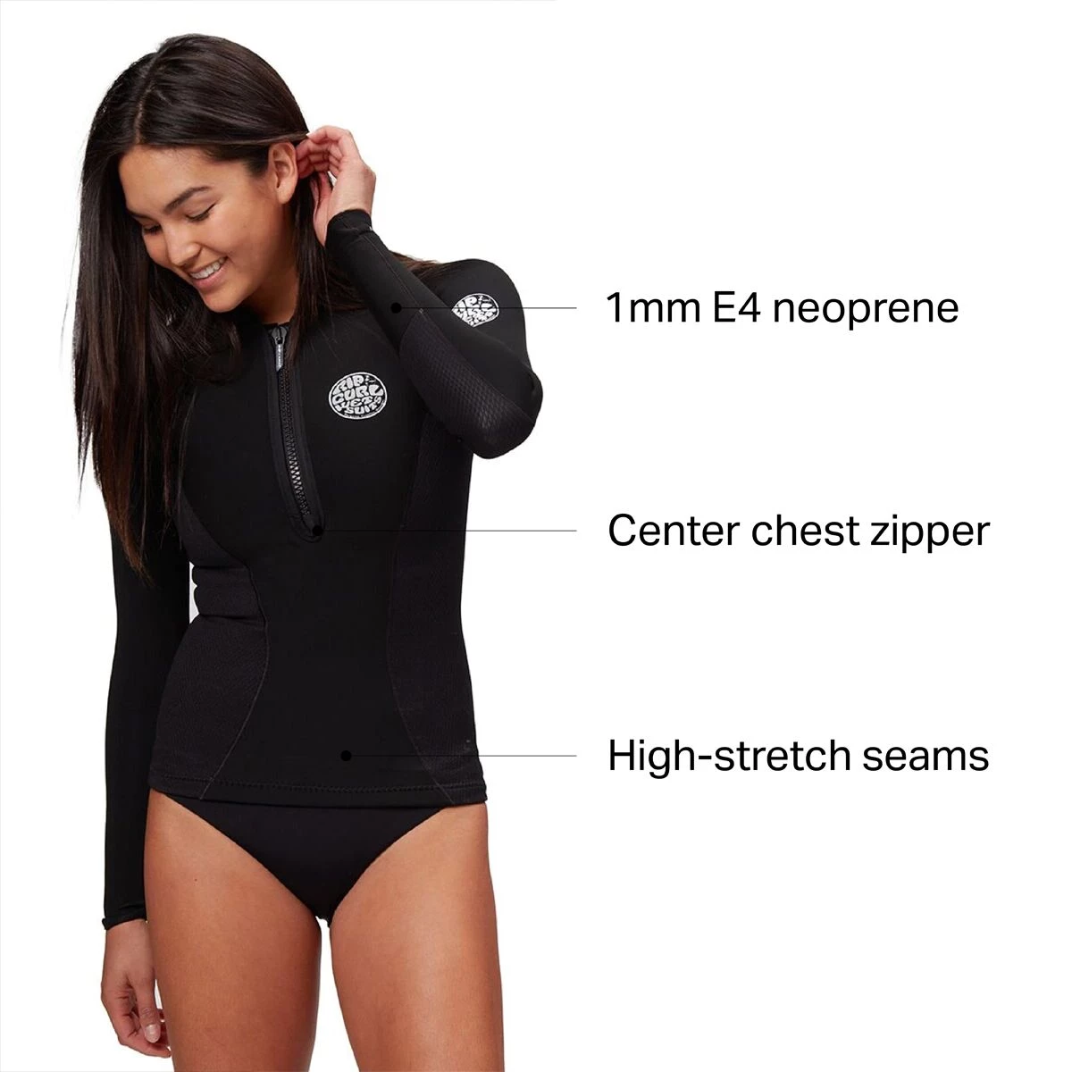 Best reviews of ๐งจ Rip Curl Women's Wetsuits G Bomb 1mm Front Zip Long Sleeve Jacket Women's โญ - Image 2