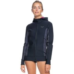 Coupon โจ Roxy Women's Wetsuits Syncro 1.0 Flatlock Neoprene Hooded Paddle Jacket Women's โจ
