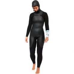 Top 10 🔔 Kassia Surf Women's Wetsuits 5/4 Sea Caves Hooded Chest Zip Wetsuit Women's 👍