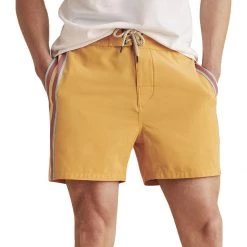 Promo 🧨 Faherty Men's Board Shorts Retro Surf Stripe 5in Boardshort Men's 🎁