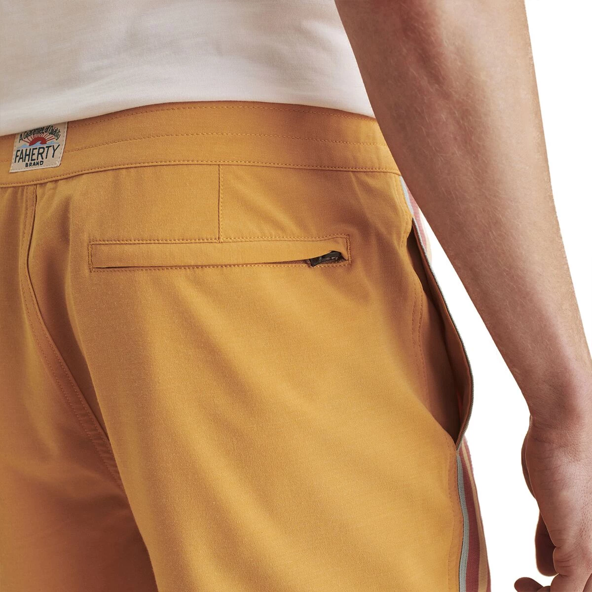 Promo ๐งจ Faherty Men's Board Shorts Retro Surf Stripe 5in Boardshort Men's ๐ - Image 4