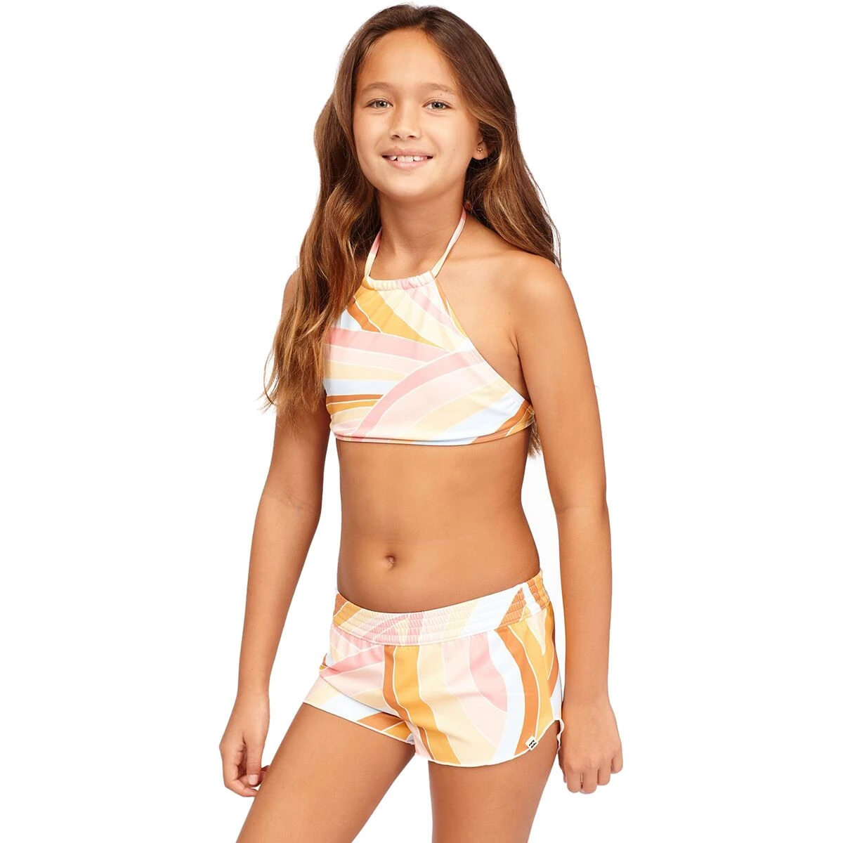 Cheap 💯 Billabong Girls' Board Shorts Sea Of Gold Swim Short Girls' 💯 - Image 2