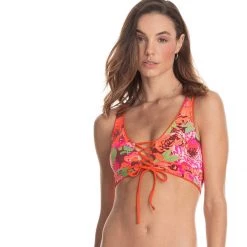 Cheap 🌟 Maaji 👙 Bikini Tops Ginger Orange Allure 4 Way 👙 Bikini Top Women's 🎉