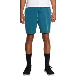 Coupon 🥰 RVCA Men's River & Water Shorts All Time Coastal Rinsed Hybrid Short Men's 🤩