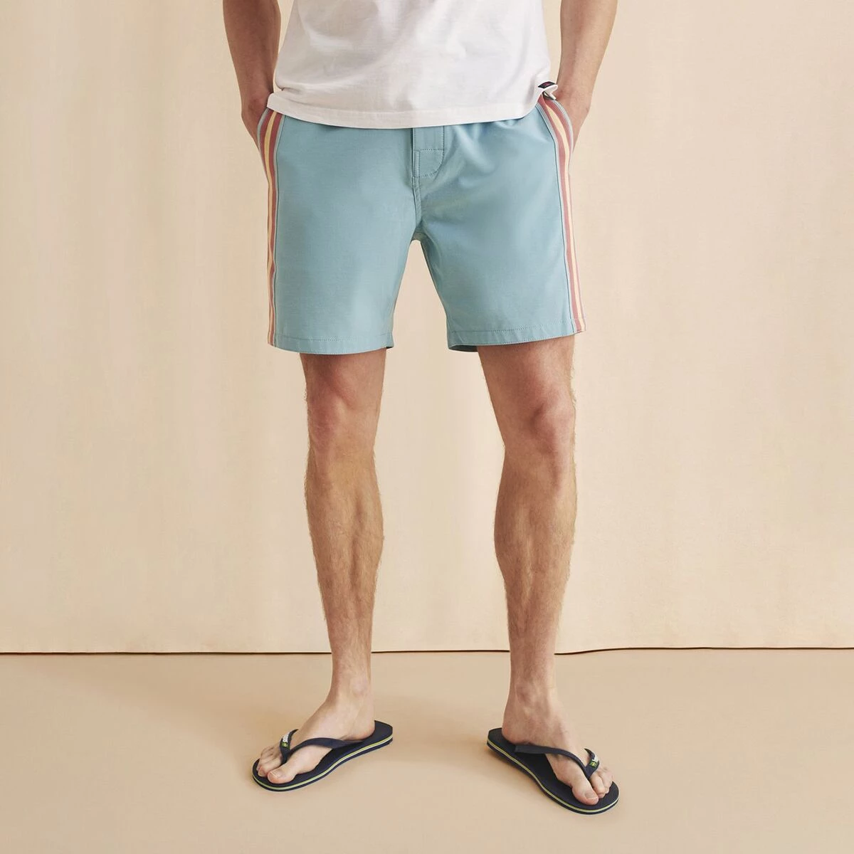 Promo ๐ Faherty Men's Board Shorts Retro Surf Stripe 7in Boardshort Men's โ - Image 3