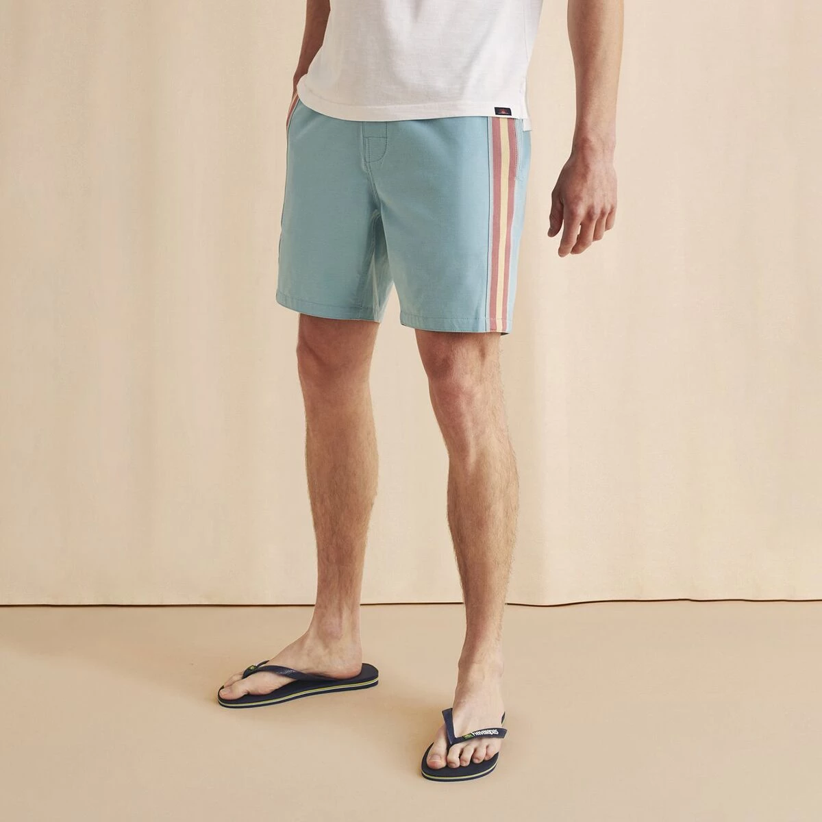 Promo ๐ Faherty Men's Board Shorts Retro Surf Stripe 7in Boardshort Men's โ - Image 2