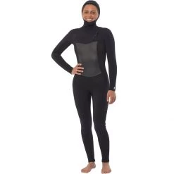 Promo 🧨 Sisstr Revolution Women's Wetsuits 7 Seas 5/4mm Hooded Chest Zip Full Wetsuit Women's 🛒