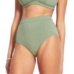 Promo ⭐ Seafolly 👙 Bikini Bottoms Seaside Soiree High Waisted Pant Women's 😍